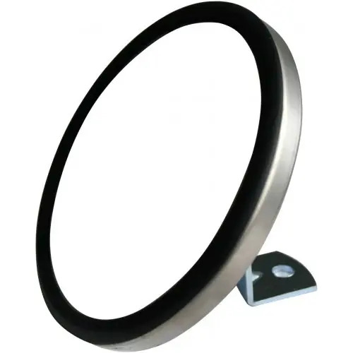 ESPEJO UNIVERSAL CONVEXO 5" CROMADO con base en "L"