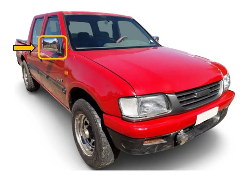 97-06 Chevrolet Luv Espejo Lateral Manual Cromado Derecho