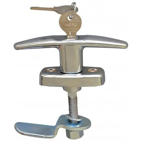 MANIJA EXTERIOR UNIVERSAL con llave TIPO "T" cromada y paleta contra
