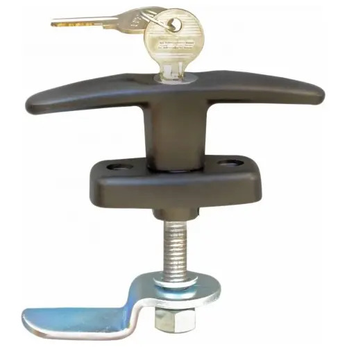 MANIJA EXTERIOR UNIVERSAL con llave TIPO "T" negra y paleta contra