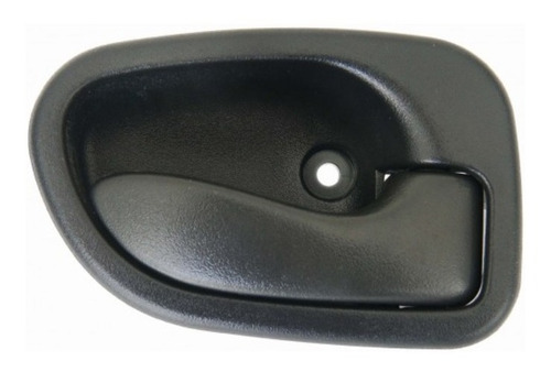 MANIJA INTERIOR ABRIR HYUNDAI Atos Mod. 00-08 Negra Texturizada con Base Delanetra (Pata Corta) DERECHO