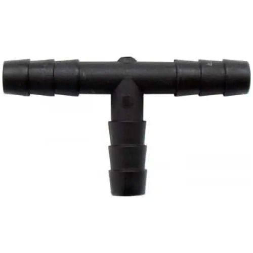 CONECTOR "T" 3 SALIDAS 3/16" x 3/16" x 3/16" Plastico (10 pzas)