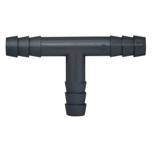 CONECTOR "T" 3 SALIDAS 1/4" x 1/4" x 1/4" Plastico (10 pzas)