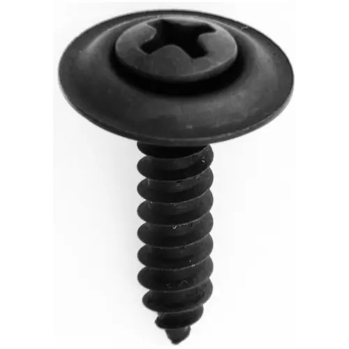 PIJA METALICA NEGRA Phillips Cabeza Oval 8 x 3/4" Cabeza No.6 con Arandela (50 pzas)