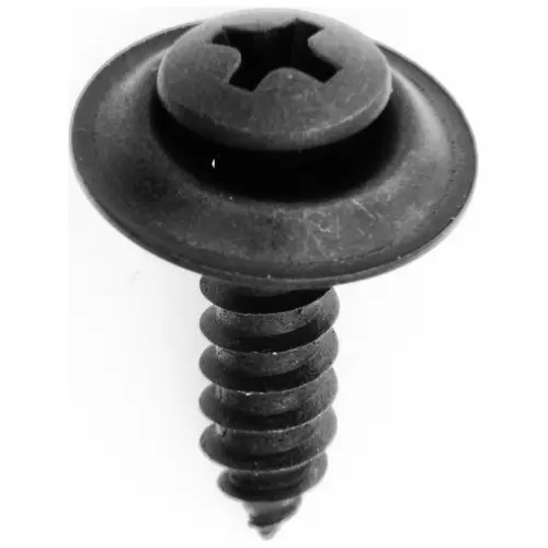 PIJA METALICA NEGRA Phillips Cabeza Oval 10 x 3/4" Cabeza No.8 con Arandela (50 pzas)