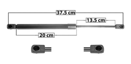 AMORTIGUADOR PARA VIDRIO TRASERO DE GAS FORD Excursion Mod. 00-05 Largo=37.5 Cilindro=20 Varilla=13.5 cm. (Lift Support)