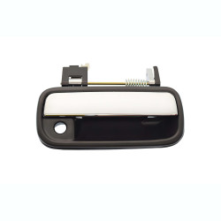 MANIJA EXTERIOR TY HILUX 98-04 CON HOYO PARA LLAVE CORRUGADA NEGRA/CROMO PLASTICO TWN HUSHAN Derecho Delantera