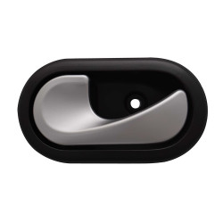 MANIJA INTERIOR RN DUSTER 13-20/STEPWAY 10-15/SANDERO 07-15/MEGANE II 04-10/SCENIC II 05-08/CLIO EURO 07-09/OROCH 18-22 NEGRO/PLATA PLASTICO PARA VARILLA TWN HUSHAN 8200735219 Izquierdo Delantera/Trasera