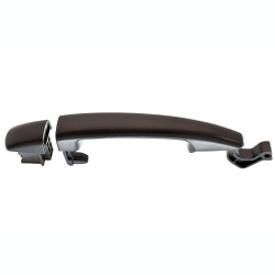 MANIJA EXTERIOR PG 207 06-13/208/2008 14-19/308 09-14/3008 11-18/PARTNER TEPEE 13-18/EXPERT 06-12 SIN HOYO PARA LLAVE LISA NEGRA PLASTICO TWN HUSHAN 9101-GH Derecho/Izquierdo Delantera/Trasera