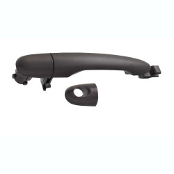 MANIJA EXTERIOR RN KOLEOS 12-16 CON Y SIN HOYO PARA LLAVE CORRUGADA NEGRA PLASTICO TWN HUSHAN 7701478188 Derecho/Izquierdo Delantera/Trasera
