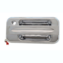 MANIJA EXTERIOR HM H2 SUT/SUV 03-09 CON HOYO PARA LLAVE CROMADA PLASTICO TWN HUSHAN Izquierdo Delantera