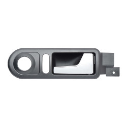 MANIJA INTERIOR VW GOLF 00-06/JETTA A4 99-07/CLASICO 08-15 CON HOYO PARA SEGURO Y CONTROL ESPEJO NEGRA/CROMO PLASTICO VIDRIO MANUAL TWN HUSHAN 1J0837114NB41 Derecho Delantera