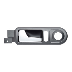 MANIJA INTERIOR VW GOLF 00-06/JETTA A4 99-07/CLASICO 08-15 CON HOYO PARA SEGURO Y CONTROL ESPEJO NEGRA/CROMO PLASTICO VIDRIO MANUAL TWN HUSHAN 1J0837113NB41 Izquierdo Delantera