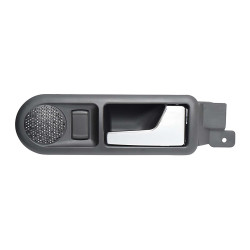 MANIJA INTERIOR VW GOLF 00-06/JETTA A4 99-07/PASSAT 01-05/JETTA CLASICO 08-15 CON HOYO PARA CRISTAL Y BOCINA NEGRA/CROMO PLASTICO VIDRIO ELECTRICO TWN HUSHAN 1J4839114CB41 Derecho Trasera