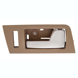 MANIJA INTERIOR FD ESCAPE 08-12/FOCUS USA TYPE MZ TRIBUTE MR MARINER 08-11 CON HOYO PARA SEGURO BEIGE/CROMADA PLASTICO TWN HUSHAN 8L8Z-7822600-BB Derecho Delantera