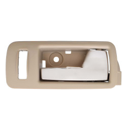 MANIJA INTERIOR FD MUSTANG 05-14 CON HOYO PARA SEGURO BEIGE/CROMADA PLASTICO TWN HUSHAN AR3Z-6322600-DA Derecho Delantera