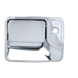 MANIJA EXTERIOR FD SUPER DUTY F-250/F-350/F-450/F-550 99-16/EXCURSION 00-07 CON HOYO PARA LLAVE CROMADA PLASTICO TWN HUSHAN Izquierdo Delantera