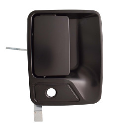 MANIJA EXTERIOR FD SUPER DUTY F-250/F-350/F-450/F-550 99-16/EXCURSION 00-07 CON HOYO PARA LLAVE LISA PARA PINTAR NEGRA PLASTICO TWN HUSHAN 7C3Z-3622404-APPTM Derecho Delantera