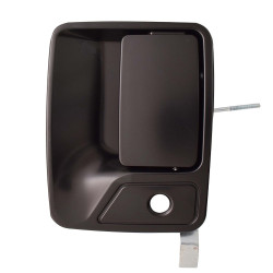 MANIJA EXTERIOR FD SUPER DUTY F-250/F-350/F-450/F-550 99-16/EXCURSION 00-07 CON HOYO PARA LLAVE LISA PARA PINTAR NEGRA PLASTICO TWN HUSHAN YC3Z-3622405-AAL Izquierdo Delantera