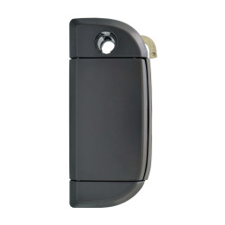 MANIJA EXTERIOR VW EUROVAN 01-04 CON HOYO PARA LLAVE LISA NEGRA ZINC TWN HUSHAN 701 837 206 Derecho Delantera