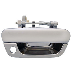 MANIJA EXTERIOR CV SPARK 11-17/BEAT HATCHBACK/SEDAN 17-20 CON HOYO PARA LLAVE CROMADA PLASTICO TWN HUSHAN 95227860-CHROME Derecho Delantera