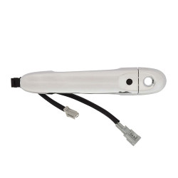 MANIJA EXTERIOR NS VERSA 12-19/MARCH 12-20/CUBE 09-14/JUKE 11-17/NOTE 14-18 CON HOYO PARA LLAVE CON SENSOR CROMADA PLASTICO TWN HUSHAN Izquierdo Delantera