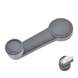 MANIJA DE ELEVAR FD FIESTA 97-10/KA 01-08/IKON 01-15/FOCUS 00-11/ECOSPORT 04-12/COURIER 01-12/FIGO 16-20/RANGER 13-15 BASE DE ZINC PERILLA GRIS ZINC CON PLASTICO GRIS REMACHE DE METAL TWN HUSHAN YS4Z-6123342-ABA-MET