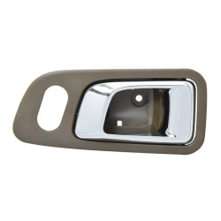 MANIJA INTERIOR HD PILOT 03-08 CON HOYO PARA SEGURO CAFE/CROMADO PLASTICO TWN HUSHAN 72125-S9V-A01ZF Derecho Delantera