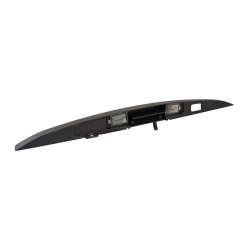 MOLDURA 5TA PUERTA JP GRAND CHEROKEE 05-10 CON MANIJA ADAPTABLE CAMARA REVERSA CON LUZ DE PLACA NEGRA CORRUGADA TWN 68039947AA