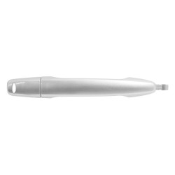 MANIJA EXTERIOR MT OUTLANDER 07-18 SIN HOYO PARA LLAVE/CON HOYO PARA SENSOR LISA PLATA PLASTICO TWN HUSHAN Derecho Delantera