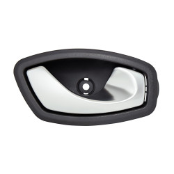 MANIJA INTERIOR RN CLIO/FLUENCE 15-17/KOLEOS 08-16/SAFRANE 12-15/CAPTUR 18-20 CORRUGADA NEGRO/PLATA PLASTICO SIN SEGURO TWN HUSHAN Derecho Delantera/Trasera