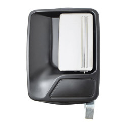 MANIJA EXTERIOR FD SUPER DUTY 99-16 LISA NEGRA/CROMO PLASTICO TWN HUSHAN DC3Z-3626605-BD Izquierdo Trasera