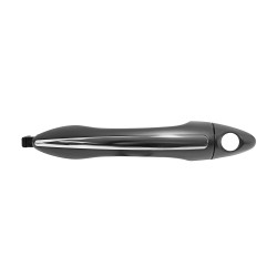 MANIJA EXTERIOR KI FORTE 14-18 CON HOYO PARA LLAVE LISA PARA PINTAR NEGRA/CROMO PLASTICO TWN HUSHAN 82651-A7021 Izquierdo Delantera