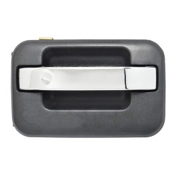 MANIJA EXTERIOR FD F-150/F-250/LOBO 09-14 SIN HOYO PARA LLAVE CORRUGADA NEGRA/CROMO TWN HUSHAN CL3Z-1522404-AA Derecho Delantera/Trasera