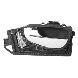MANIJA INTERIOR PG 307 01-06 CROMADA/NEGRA PLASTICO TWN HUSHAN 9132-F4 Izquierdo Delantera