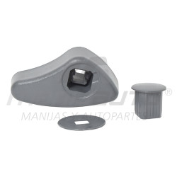 MANIJA INTERIOR RN CLIO 02-10/KANGOO 04-18 GRIS PLASTICO PARA RECLINAR ASIENTO BRA Derecho Delantera