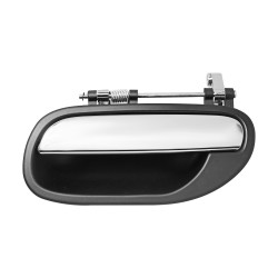 MANIJA EXTERIOR VL S40 00-04 CROMADA/NEGRA PLASTICO TWN HUSHAN Izquierdo Trasera