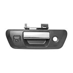MANIJA DE TAPA NS NP300/FRONTIER 16-22 CON HOYO PARA LLAVE CON CAMARA INTEGRADA C/CABLEADO P/ADAPTAR 8MTS CORRUGADA CROMADA/NEGRA PLASTICO TWN HUSHAN