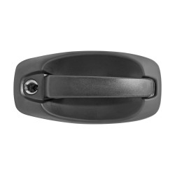 MANIJA EXTERIOR DG RAM PROMASTER RAPID 17-19 CON HOYO PARA LLAVE CORRUGADA NEGRA ZINC CON PLASTICO BRA CHN 735507864 5ta puerta Abatible