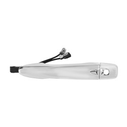 MANIJA EXTERIOR NS NP300/FRONTIER 16-22 CON HOYO PARA LLAVE CON SENSOR CON CONECTOR TIPO ORIGINAL 2 PINS CROMADA PLASTICO TWN HUSHAN Izquierdo Delantera