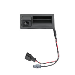 CAMARA DE REVERSA AD A4 09-16/A5 08-17/Q5 09-17/S4 09-16/Q3 15-18/A6 12-18/A7 12-15 CON CONECTOR TIPO ORIGINAL 2 PINS 12VCC PLUG & PLAY TWN 5N0827566AA HUSHAN Derecho/Izquierdo Trasera Cajuela