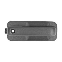 MANIJA EXTERIOR FD F-150/F-250/LOBO 15-20/SUPER DUTY 17-20 CON HOYO PARA LLAVE SIN SENSOR CORRUGADA NEGRA PLASTICO TWN HUSHAN FL3Z-1522404-BH/FL3Z-1522404-BA Derecho Delantera