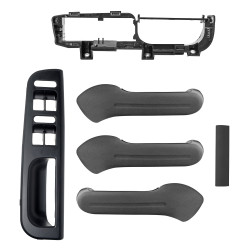MANIJA INTERIOR VW JETTA A4 99-05 VW JETTA CLASICO 08-15 VW GOLF 00-06 JALADERA 5 PIEZAS LISA NEGRO PLASTICO SOLO MANGO CHN MANIJAUTO 55112457AB Derecho/Izquierdo