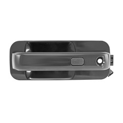 MANIJA EXTERIOR FD SUPER DUTY 17-20/LOBO/F-150/F-250/LOBO RAPTOR 15-20 CON HOYO PARA LLAVE CON SENSOR 4 PINS LISA NEGRA PLASTICO TWN HUSHAN FL3Z-1522405-GFPTM/FL3Z-1522405-GEPTM Izquierdo Delantera