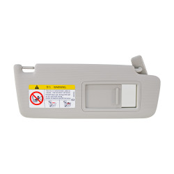 VISERA VW GOLF GTI/SPORTWAGEN 14-20/JETTA 19-22/T-CROSS 20-23/PASSAT 16-19 CON GANCHO 1 PIEZA CON ESPEJO GRIS CLARO PLASTICO 2 PINS CHIN CHN TIPO ORIGINAL 5GG857552 Derecho Delantera