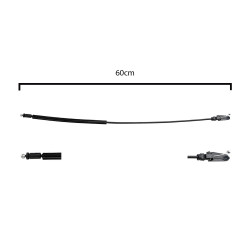 CHICOTE DE COFRE VW TIGUAN 09-17 60 CM PARTE FRONTAL BRA SIN MANIJA GENERICA Delantera Cofre