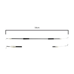 CHICOTE CERRADURA HD CITY 09-14 54 CM BRA GENERICA Derecho Delantera