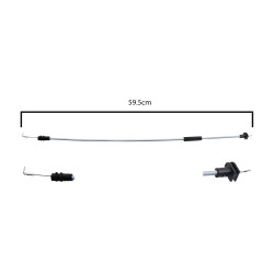CHICOTE CERRADURA FT UNO 15-20 59.5CM BRA GENERICA Izquierdo Delantera