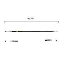 CHICOTE CERRADURA NS MARCH 11-20 45.5CM PARA MANIJA INTERIOR BRA GENERICA Izquierdo Trasera