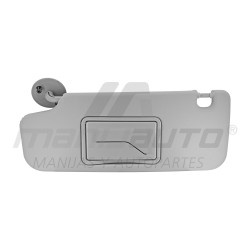 VISERA CV BEAT 18-21/SPARK 11-17/SONIC 12-19/CRUZE 10-16 1 PIEZA CON ESPEJO GRIS CLARO PLASTICO CHN CHIN TIPO ORIGINAL 95327509 Izquierdo Delantera
